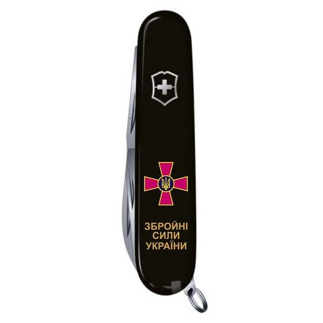 Ніж Victorinox Climber Army Чорний Емблема ЗСУ + Напис ЗСУ (1.3703.3_W1011u) - зображення 5