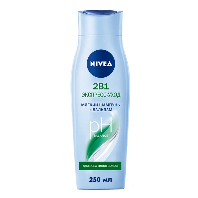 Шампунь Nivea 2 в 1 Експрес-догляд з екстрактами акації 250 мл (4005808349487) - зображення 1