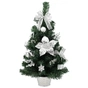 Штучна ялинка Chomik прикрашена, 60 см, сріблястий декор (5900779892262) - уменьшенное изображение 1