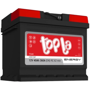 Акумулятор автомобільний Topla 40 Ah/12V Energy Euro (108 044) зображення 1