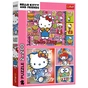 Пазл Trefl Hello Kitty Вітаю Кітті та друзів 2х200 елементів (5900511133363) - зменшене зображення 1