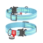 Нашийник для тварин WAUDOG Nylon з QR паспортом металічна пряжка-фастекс Ш 20 мм Д 28-40 см блакитний (52132) - зменшене зображення 1