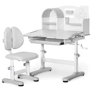 Парта зі стільцем Mealux Octo Grey (+ полиця) (BD-33 G) зображення 1