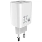 Зарядний пристрій Sigma 1xUSB-C PD33W + 1xUSB QC3.0 GaN X-power PS33-01 white (4827798527719) - зменшене зображення 7
