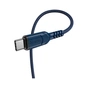 Дата кабель USB 2.0 AM to USB-C 1.0m 3A nylon X59 blue HOCO (6931474744944) - зменшене зображення 2