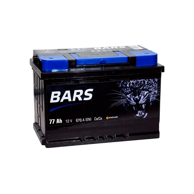 Акумулятор автомобільний Bars 77Ah Ев (-/+) (670EN) - изображение 1