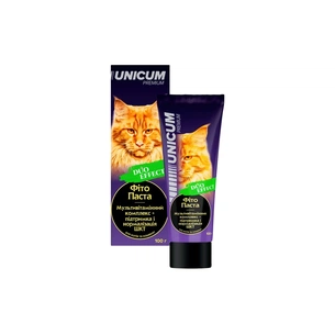 Паста для тварин Unicum Duo Мультивітамін+ШКТ для котів та кошенят 100 г (4820150208806) зображення 1