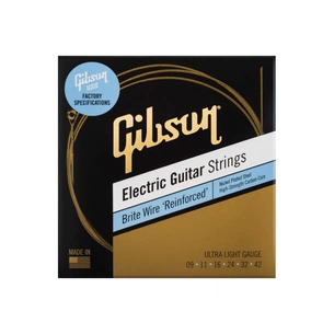 Струни для гітари Gibson SEG-BWR9 Brite Wire Reinforced Ultra-Light (09-42) (230466) зображення 1