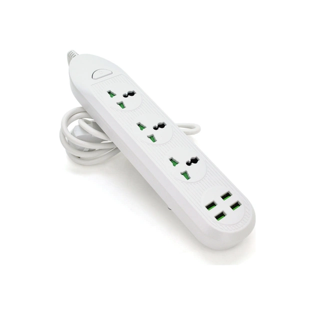 Мережевий фільтр живлення Voltronic TВ-Т16mini, 3роз, 4*USB White (ТВ-Т16mini-White) - зображення 1