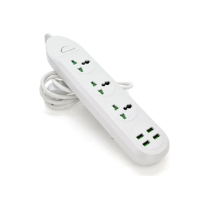 Мережевий фільтр живлення Voltronic TВ-Т16mini, 3роз, 4*USB White (ТВ-Т16mini-White) зображення 1