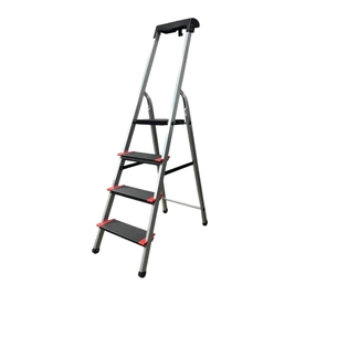 Драбина GTM cтремянка 4сх. верхя сходинка-0,86м, сходинки 13см., анодований (KMH0104BP) picture 1