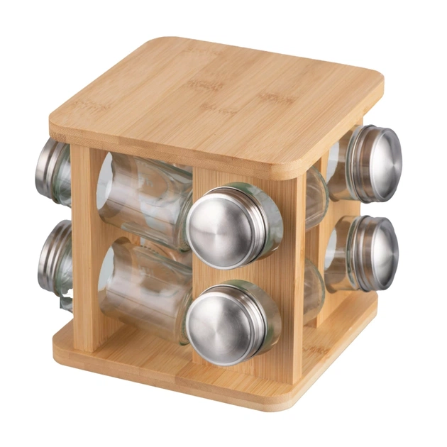 Набір для спецій Ardesto Midori, 9 предметів, 80мл бамбук, нержавіюча сталь (AR1408B) - picture 3