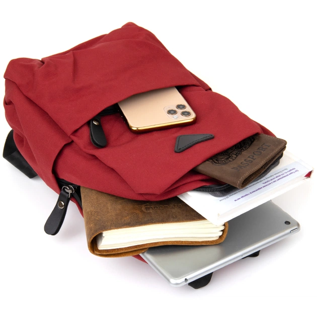 Сумка Vintage Через плече нейлон Червона (20629) - зображення 8