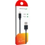 Дата кабель USB 2.0 AM to Lightning 1.0m Cu, 2.1А, Black Grand-X (PL01B) - зменшене зображення 4