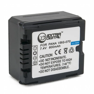Акумулятор до фото/відео Extradigital Panasonic VW-VBG070 (DV00DV1274) зображення 1