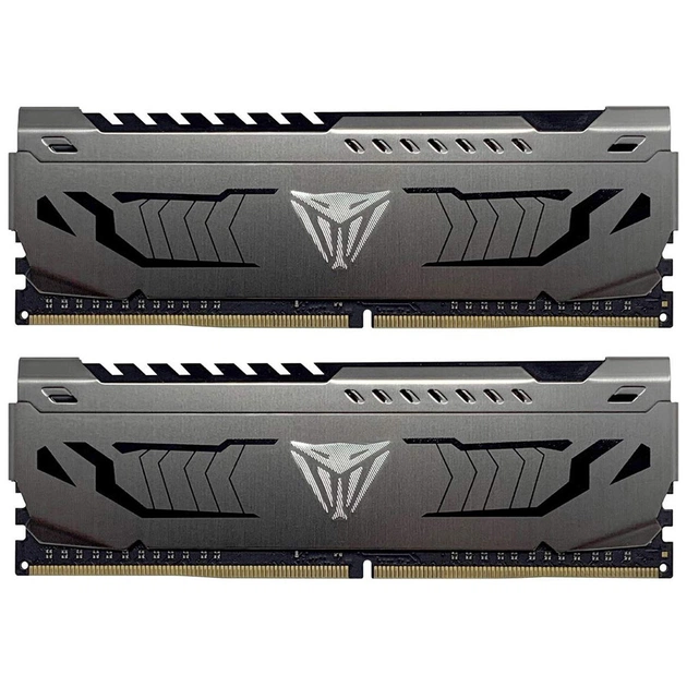 Модуль пам'яті для комп'ютера DDR4 8GB (2x4GB) 3200 MHz Viper Steel Gray Patriot (PVS48G320C6K) - зображення 1