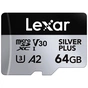 Карта пам'яті Lexar 64GB microSDXC class 10 UHS-I U3 V30 A2 Professional Silver (LMSSIPL064G-BNANG) - уменьшенное изображение 1