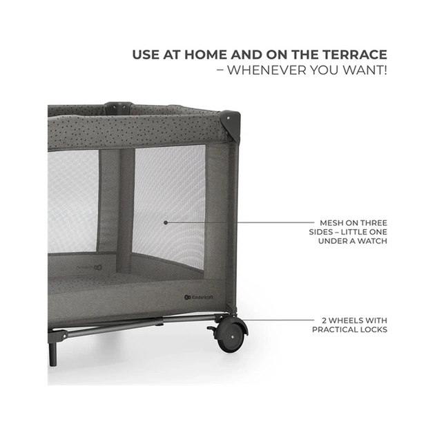 Дитячий манеж Kinderkraft Joy 2 Dark Grey (5902533925117) - picture 4