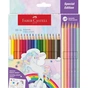 Олівці кольорові Faber-Castell Classic Colour Unicorn 18 класичних + 6 пастельні кольорів (111221) (32516) - зменшене зображення 1