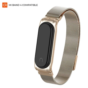 Ремінець до фітнес браслета Armorstandart Milanese Magnetic Band для Xiaomi Mi Band 4/3 Gold (ARM55030) зображення 1