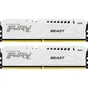 Модуль пам'яті для комп'ютера DDR5 64GB (2x32GB) 6000 MHz FURY Beast White Kingston Fury (ex.HyperX) (KF560C40BWK2-64) - уменьшенное изображение 1