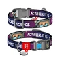 Нашийник для тварин WAUDOG Nylon з QR-паспортом "Космос. Ракетобудування" пластиковий фастекс S (4501-0124) - зменшене зображення 1