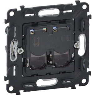 Комп'ютерна розетка LEGRAND подвійна RJ45 Кат.5е UTP Valena IN'MATIC (753041) зображення 1