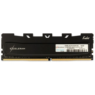 Модуль пам'яті для комп'ютера DDR4 16GB 2666 MHz Black Kudos eXceleram (EKBLACK4162619C) зображення 1