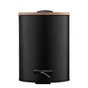 Контейнер для сміття Ardesto Minimalism З педаллю Чорний 3 л (ARHB3601BB) - уменьшенное изображение 6