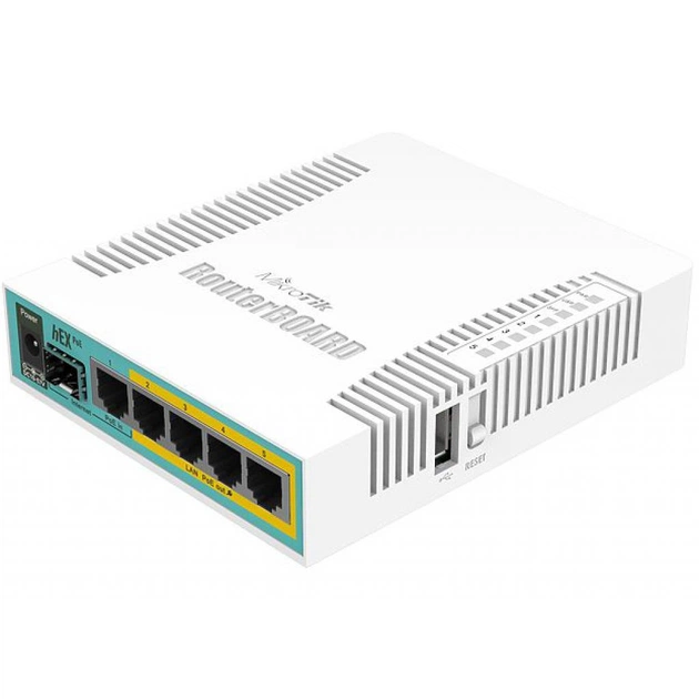 Маршрутизатор Mikrotik hEX PoE (RB960PGS) - зображення 1
