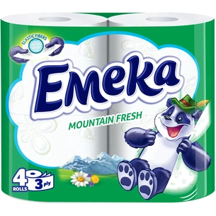 Туалетний папір Emeka Mountain Fresh 3 шари 4 рулони (3800024026492) зображення 1