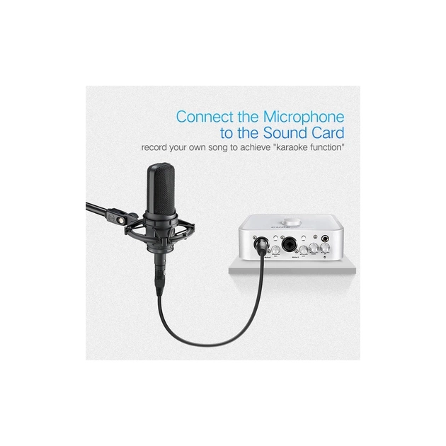 Кабель мультимедійний XLR M to XLR F 3.0m AV130 black Ugreen (20711) - picture 4