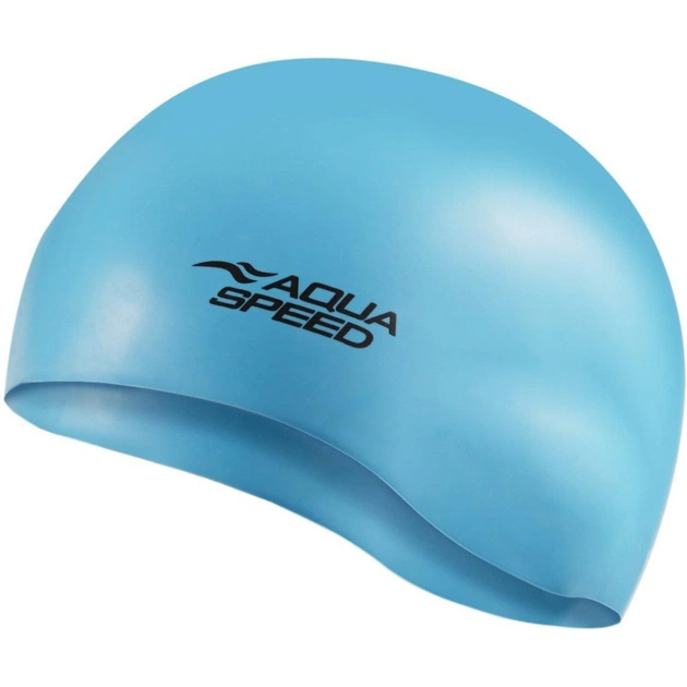 Шапка для плавання Aqua Speed Mono 111-42 9118 блакитний Уні OSFM (5908217691187) - зображення 1