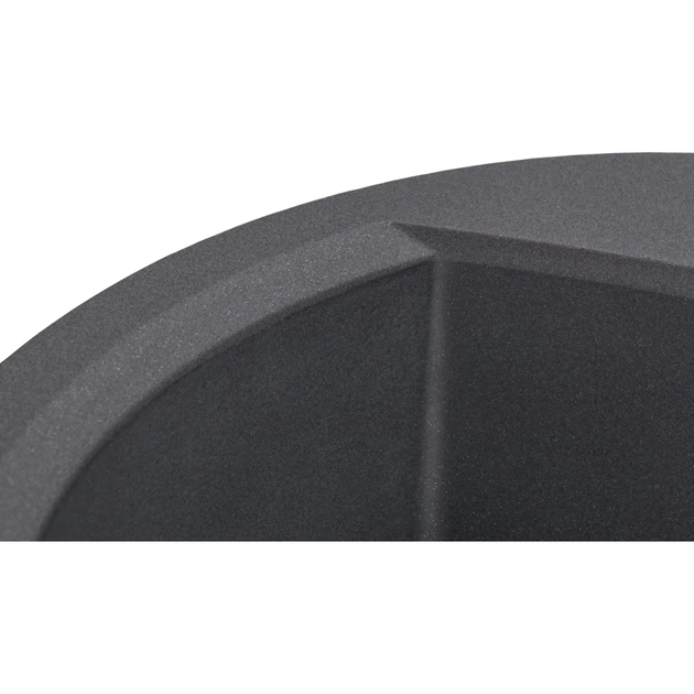 Мийка кухонна GRANADO RONDA grafito з сифоном (470*490mm.) (gr2209) - picture 5