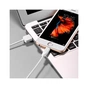 Дата кабель USB 2.0 AM to Lightning 2.0m 2.4A X1 white HOCO (6957531032014) - зменшене зображення 5