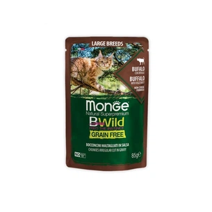 Вологий корм для кішок Monge BWild Cat Free Wet з м'яса буйвола та овочами 85 г (8009470012751) зображення 1