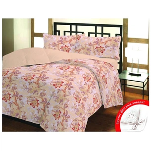 Постільна білизна Home Line Юнона бежевий бязь євро (102596) зображення 1