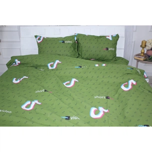 Постільна білизна MirSon Бязь Ranforce Elite 17-0399 TikTok Green 160x220 (2200004695693) зображення 1