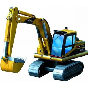 Збірна модель Умная бумага Екскаватор серії Спеціфльна техніка (52) зображення 1