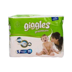 Підгузки Giggles Premium Junior 11-25 кг 36 шт (8680131201617) зображення 1