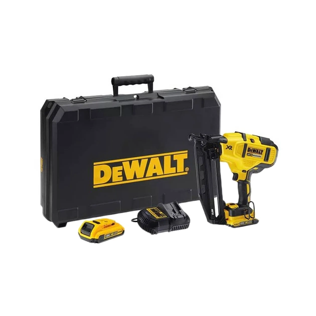 Цвяхозабивач DeWALT 18B XR, діаметр/довжина цвяха 1.6/32-64 мм, 2 АКБ, ЗП (DCN662D2) - зображення 4