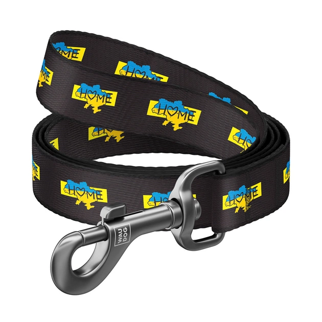 Повідець для собак WAUDOG Nylon "Дім" M 20 мм х 122 cм (341-0230) - изображение 1