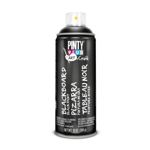 Фарба-аерозоль Pintyplus Чорна, з ефектом графітної дошки, 400 мл (8429576238204) зображення 1