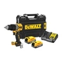 Шуруповерт DeWALT XR Li-Ion PowerStack 90 Нм, 18V 2x1.7Ah, кейс TSTAK (DCD805E2T) - зменшене зображення 1