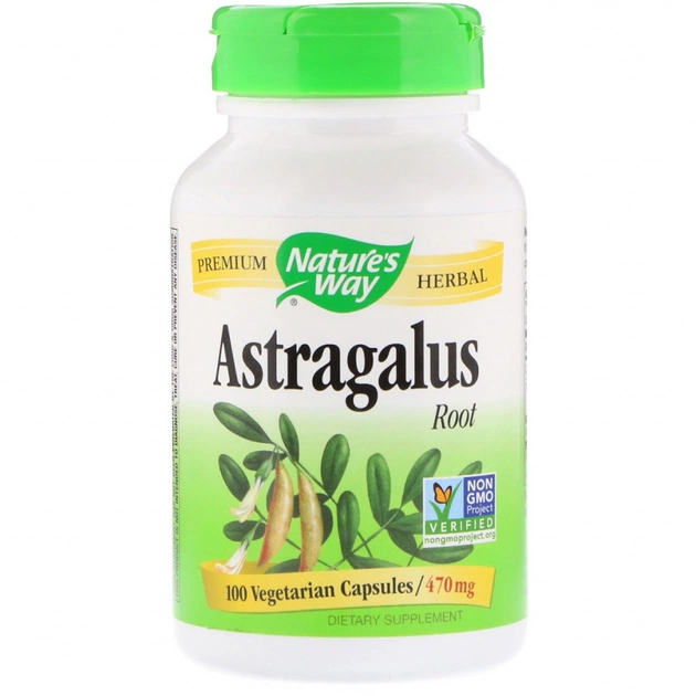 Трави Nature's Way Корінь Астрагала, Astragalus Root, 470 mg, 100 капсул (NWY-10180) - зображення 1