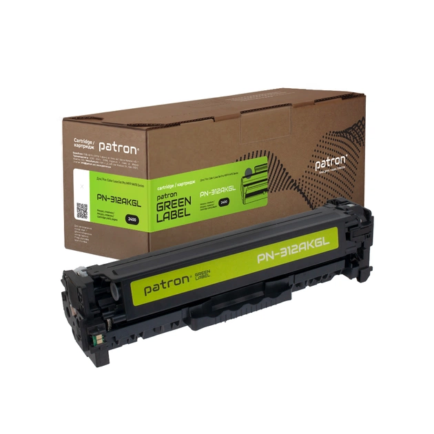 Картридж Patron HP 312A (CF380A) Green Label, black (PN-312AKGL) - изображение 1