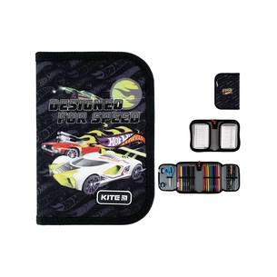 Пенал Kite Hot Wheels з наповненням (HW24-622H) зображення 1