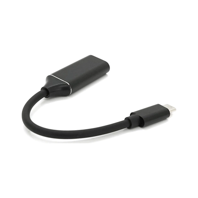 Переходник USB-C to HDMI F 0.1m 4K black Voltronic (YT-C-Type-C(M)/HDMI(F)Bk) - изображение 1