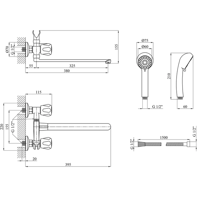 Змішувач Kroner Hamburg-C070 (CV012067) - изображение 8