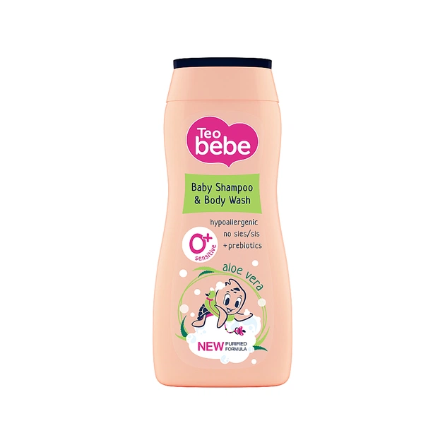 Дитячий шампунь Teo bebe Алое 2 в 1 Для волосся та тіла 400 мл (3800024045325) - зображення 1